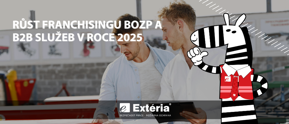 Růst franchisingu BOZP Extéria Market a B2B služeb v roce 2025
