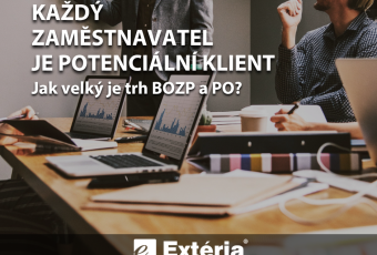 Franšízant EXTÉRIA Market při obchodní schůzce s klientem