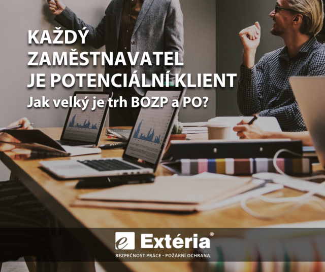 Franšízant EXTÉRIA Market při obchodní schůzce s klientem